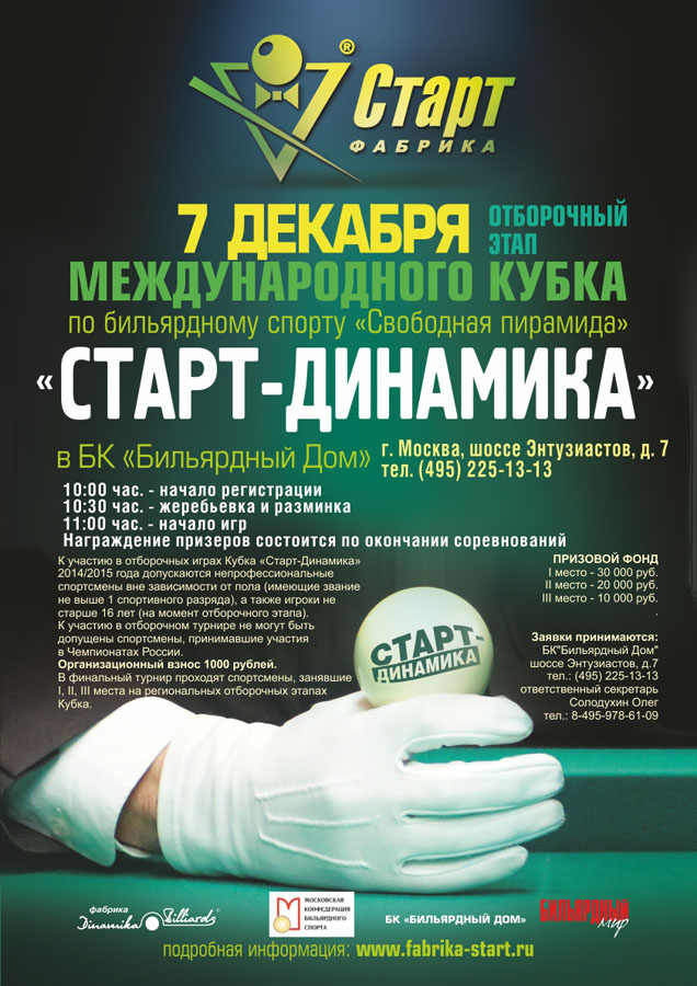 Отборочный этап Кубка «Старт-Динамика» в Москве