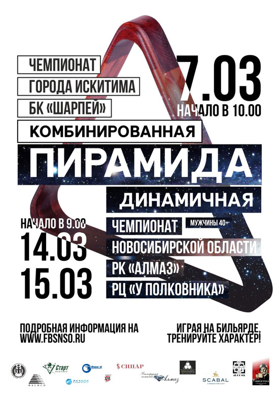 Анонс чемпионата НСО 2015 по бильярдному спорту, мужчины 40+, II тур
