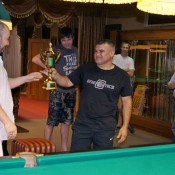 Победитель прошлого этапа - Тагаев Акбарали, 1 июля 2012, бильярдный клуб «Алмаз»