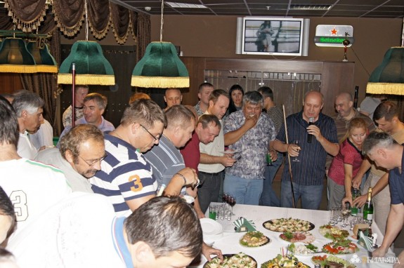 Бильярдный командный турнир 19 августа 2012 года в «Алмазе»
