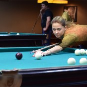 Попова Анастасия, парный бильярдный турнир в БК Алмаз, 9 марта 2013