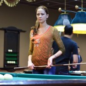 Попова Анастасия, парный бильярдный турнир в БК Алмаз, 9 марта 2013