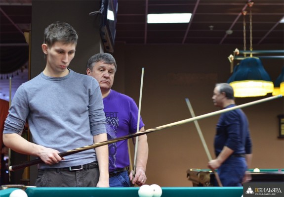 Фоторепортаж с парного бильярдного турнира в БК «Алмаз» 9 марта 2013