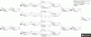 Турнирная сетка чемпионата НСО по бильярдному спорту, I тур, женщины, 12-13 января 2013 год