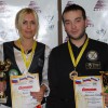 Голяк Мария и Плотников Александр - чемпионы Новосибирской области 2014 по бильярдному спорту в дисциплине Динамичная пирамида