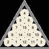 Правила изначальной расстановки шаров в классическую пирамиду